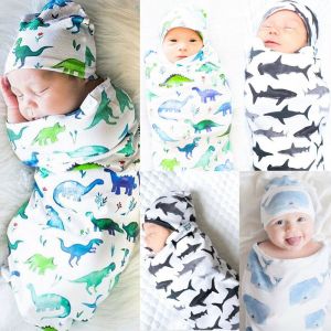 בלאק פריידי ישראל - מבצעים לכל השנה בגדי תינוקות Newborn Baby Boy Cocoon Swaddle Blanket Sleeping Swaddle Muslin Wrap Hat Lovely