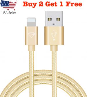 בלאק פריידי ישראל - מבצעים לכל השנה הכל עד 10 דולר Heavy Duty Braided USB Cable Data Sync Charging Cable for with iPhone X/8/7/6/5