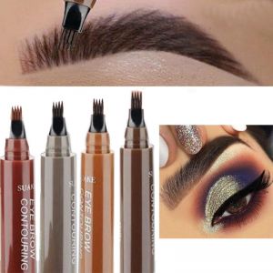 בלאק פריידי ישראל - מבצעים לכל השנה טיפוח ויופי Fashion 4 Head Fork Tip Eyebrow Tattoo Pen Liquid Brow Enhancer Dye Tint Pencil